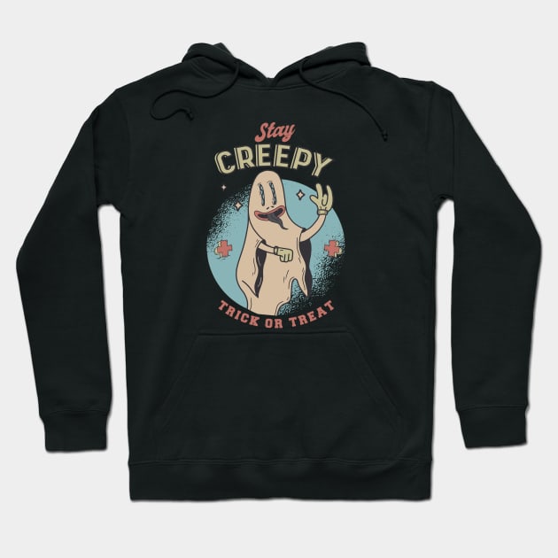 Stay Creepy Halloween Hoodie by Safdesignx